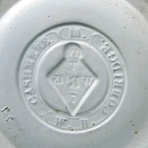 William Brownfield, Cobridge, pottery mark with registration diamond