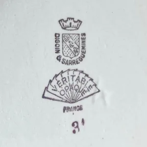 Sarreguemines pottery mark