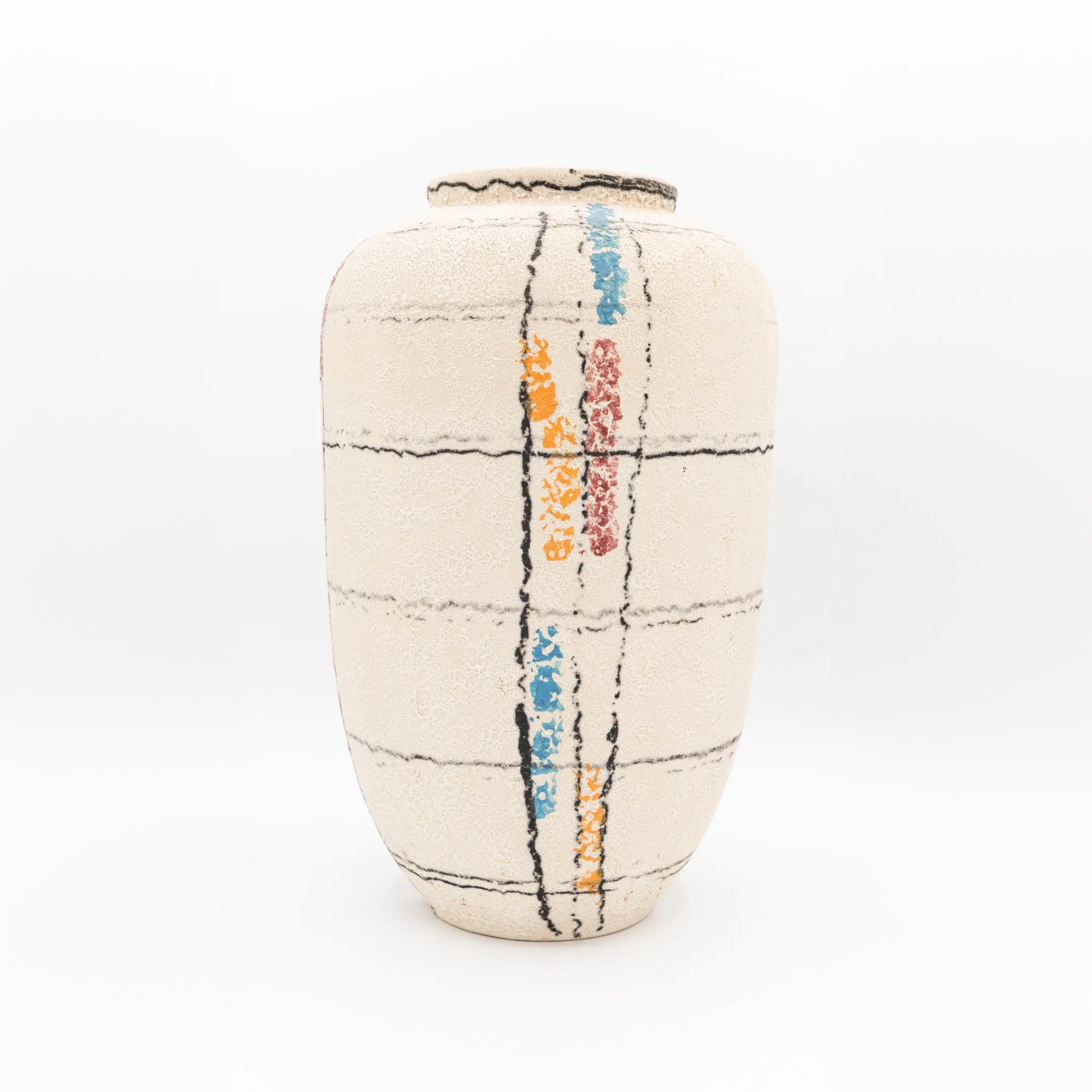 Ü-Keramik vase 394/30 with pencil decor